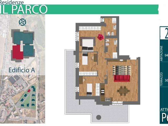 Attico / Mansarda in vendita a Guidonia Montecelio RM