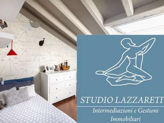 Attico trilocale mansardato in affitto a Brescia