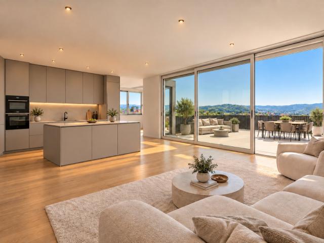 Attika am Ölberg Panoramablick und zwei Terrassen