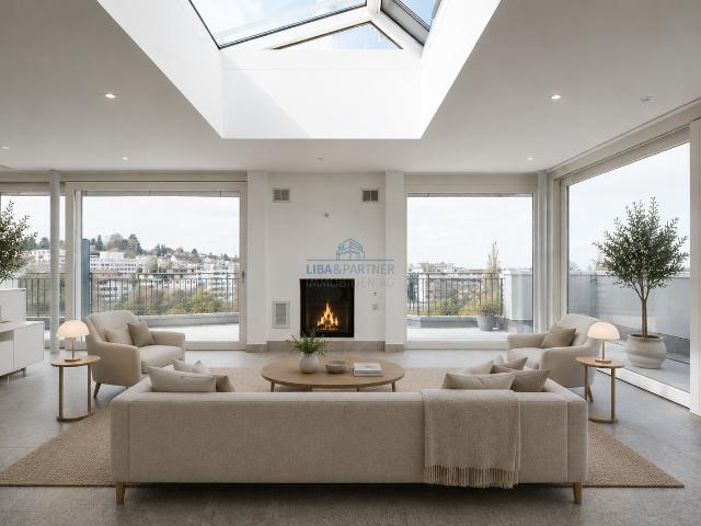 Attika Maisonette mit unverbaubarem Weitblick über Binningen & Basel