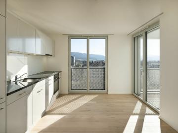 Attique n° 19 de 4.5 pièces à louer dans immeuble neuf avec ascenseur