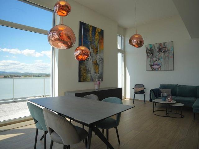 Attique d’exception 3P de 82 m² – Terrasse 60 m² – Vue Vosges & Forêt Noire – Double garage Rare à la location