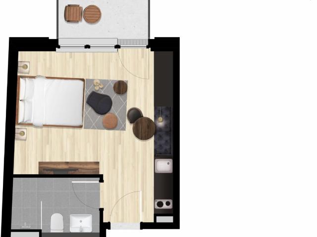 Attractive studio in the heart of Rummelsburg