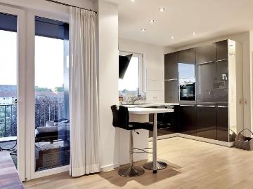 Attractive 2 room penthouse apartment with large roof terrace, Dusseldorf Amsterdam Apartments for Rent