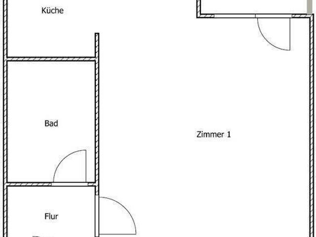 Attraktiv! Günstig geschnittene 1 Zimmer Wohnung