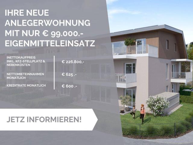 Attraktive Neubauwohnung: Finanzieren Sie Ihre Investition mit Mieteinnahmen!
