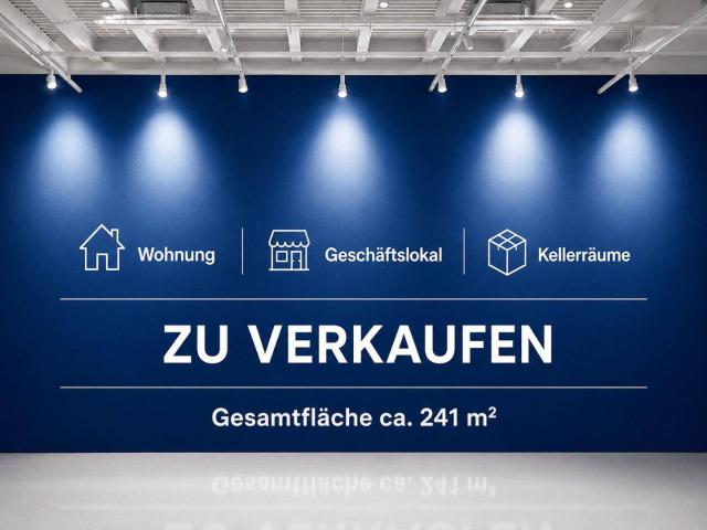 Attraktive Immobilie mit Wohnung, Geschäftslokal & Kellerräumen – ca. 241 m² Wohn und Nutzfläche