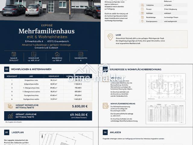 Attraktive Renditeimmobilie: Neuwertiges 6 Parteienhaus in zentraler Lage von Grevenbroich Süd