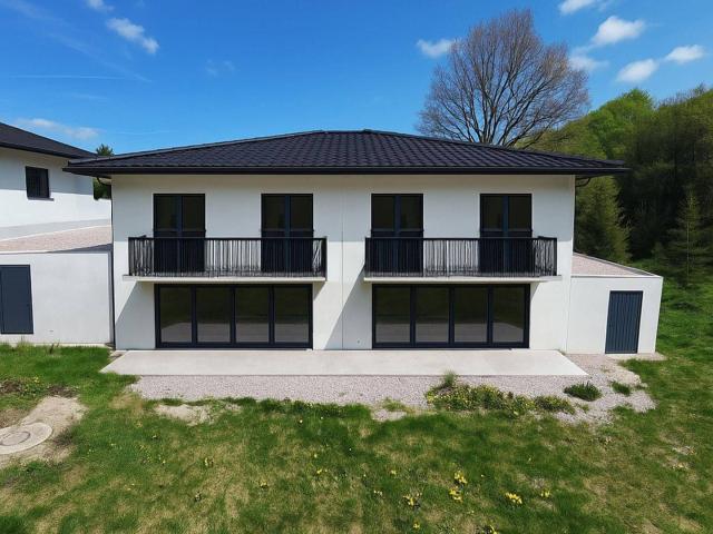 HAMMERPREIS! Attraktive Rohbau – Doppelhaushälften mit Garage und sonnigem Garten zum Selbstausbau in ruhiger Siedlungslage in Bruckmühl H6/1, H6/2