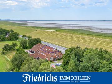 Attraktive und möblierte 3 Zimmer Ferienwohnung, Nähe Nordsee in ländlicher Lage direkt am Jadebusen