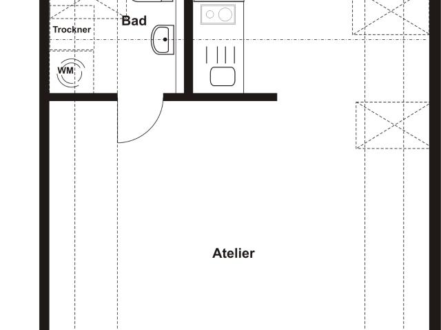 Attraktive 1 Zimmer Wohnung mit Loggia