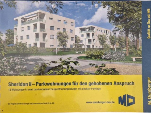 Attraktive 2,5 Zimmerwohnung mit Garten im Sheridanpark