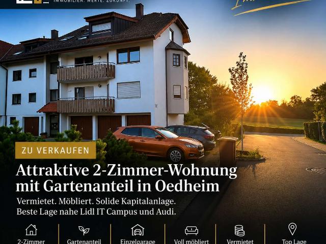 Attraktive 2 Zimmer Wohnung mit Gartenanteil