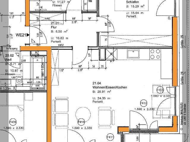 Attraktive 2 Zimmerwohnung