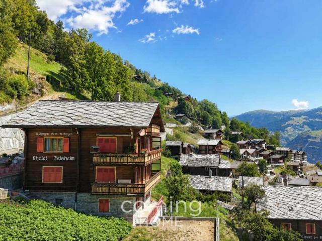 Attraktive 3.5 Zimmerwohnung im Walliser Chalet in Embd Bergsicht und Zweitwohnsitz