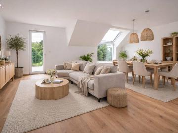Attraktive 3 Zimmer Neubauwohnung mit Balkon im 1. Dachgeschoss – jetzt Aktion: Stellplatz inklusive
