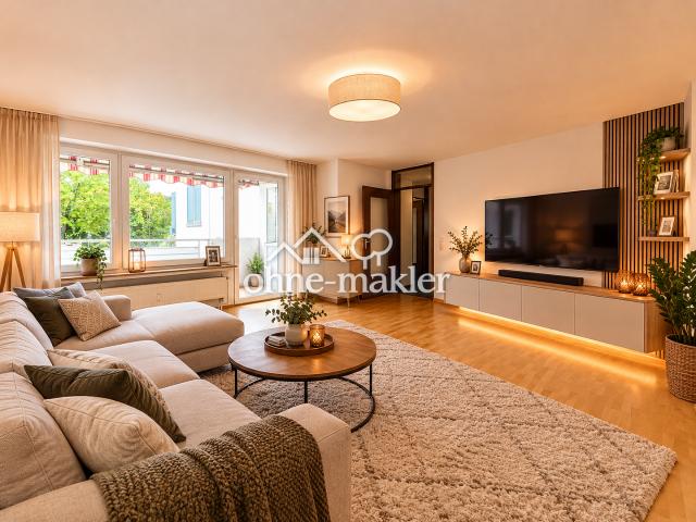 Attraktive 3 Zimmer Erdgeschosswohnung mit Balkon in Renningen – inkl. EBK & Tiefgarage