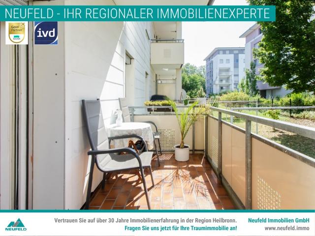 Attraktive 3 Zimmer Wohnung mit Balkon in zentraler Lage Heilbronns zu verkaufen!