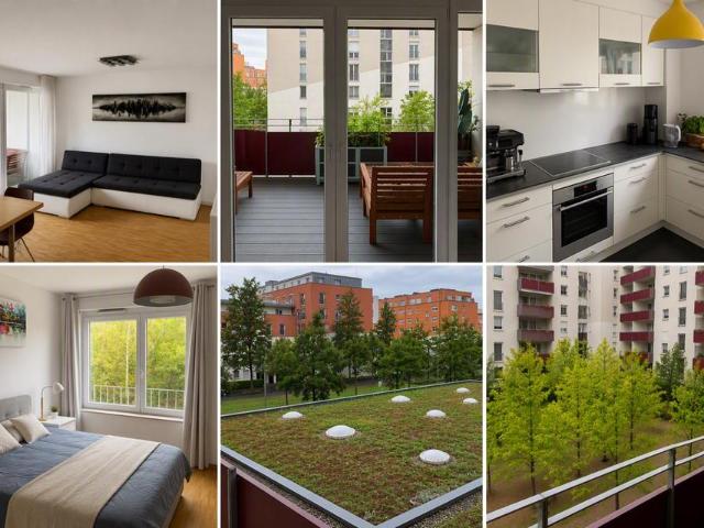 Attraktive 3 Zimmer Wohnung mit Südwest Balkon, Blick ins Grüne &