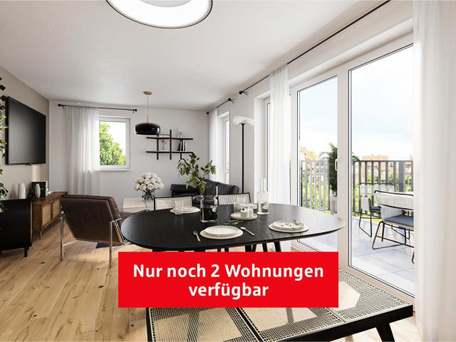 Letzte Chance nur noch eine Wohnung frei. Attraktive 3 Zimmer Wohnung mit Westbalkon in grüner Lage
