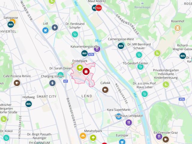 Attraktive 3 Zimmerwohnung in 8020 Graz