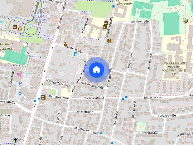 Attraktive 4 Zimmer Wohnung mit Balkon in ruhiger Wohnlage von Königsbrunn Anfragen bitte per E Mail!