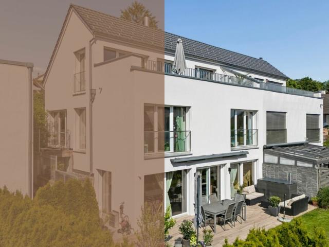 Attraktive 5.5 Zimmer Doppeleinfamilienhaushälfte auf vier Ebenen geräumig und pflegeleicht