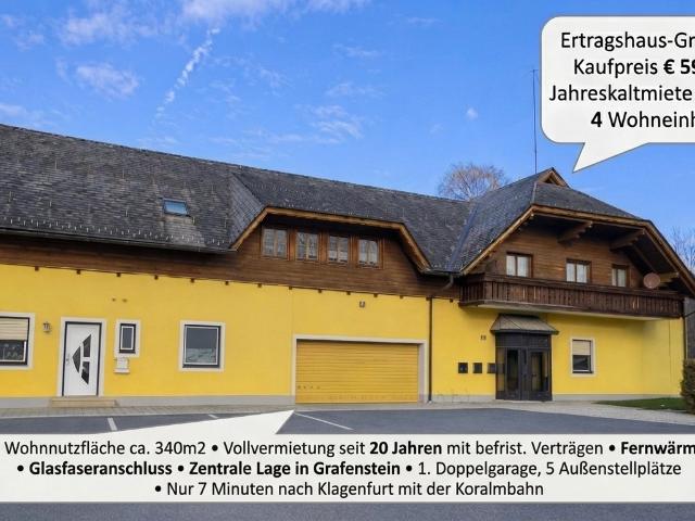 Attraktives Ertragshaus in Grafenstein zu verkaufen Provisionsfrei