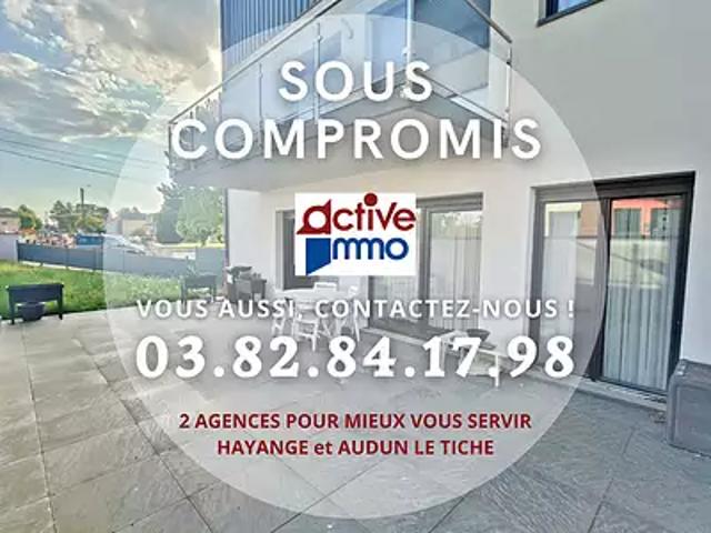Aumetz 57710 Achat / Vente appartement 4 pièces t4 terrasse parking