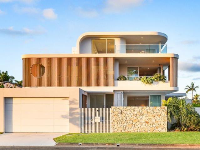 Fully Concrete Tri Level Luxury Entertainer with Modern Mediterranean Flair