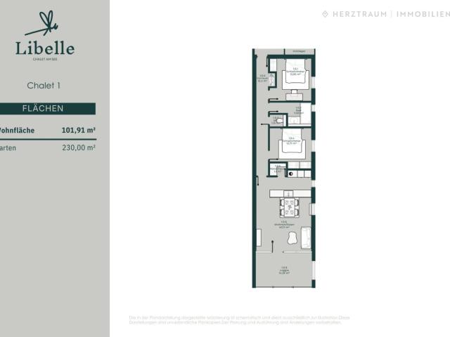 Aufwachen am Weißensee Chalet mit 101,91 m² Wohnfläche, 230 m² Garten & Eigenem Seezugang