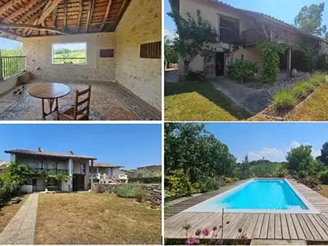 Aurignac 31420 Achat / Vente maison 7 pièces t7 piscine balcon