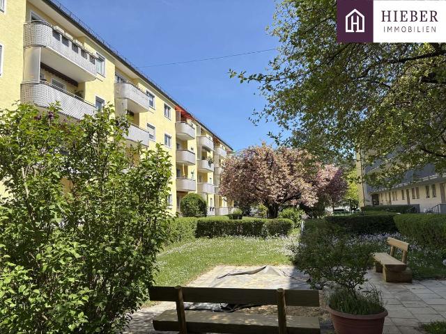 Außergewöhnlich ruhige 3–4 Zi. Wohnung | Südbalkon | Hobbyraum | Einzelgarage | U Bahn U2