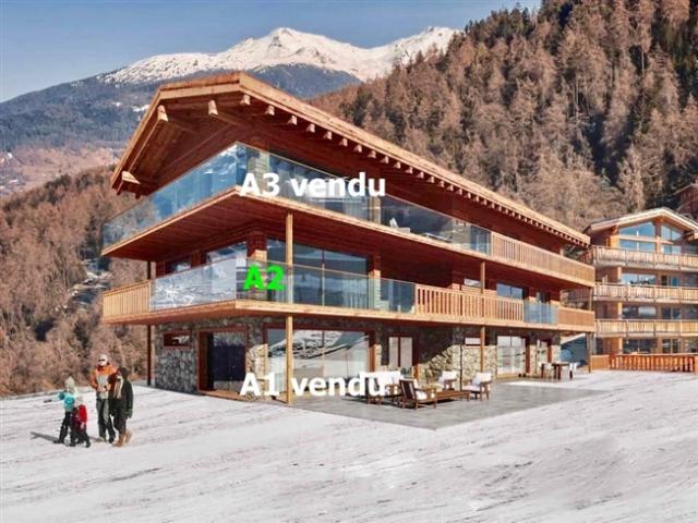 Außergewöhnliche 5,5 Zimmer Wohnung in Veysonnaz – Ski in / Ski out