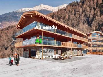 Außergewöhnliche 5,5 Zimmer Wohnung in Veysonnaz – Ski in / Ski out
