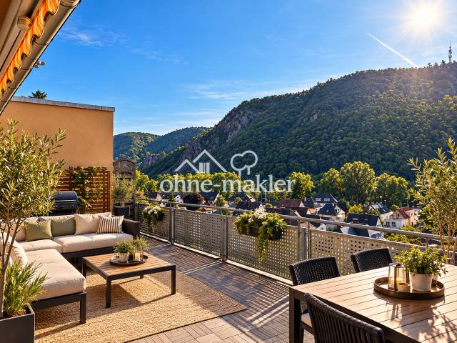 Außergewöhnliche 190 m² mit Panoramablick | 3 Außenbereiche | provisionsfrei