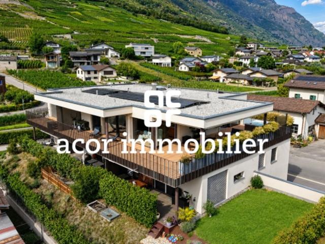 Aussergewöhnliche 3.5 Zimmer Attikawohnung in Fully mit XXL Terrasse und Whirlpool