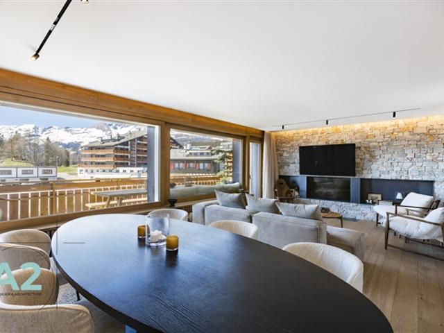 Ausgezeichnetes Apartment im Zentrum von Crans Montana, Panoramablick