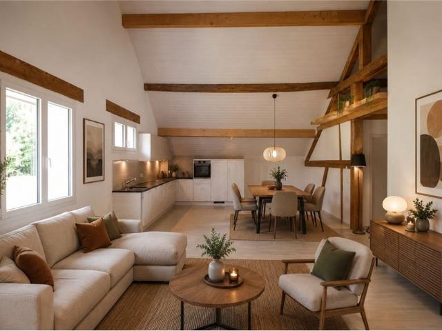 Außergewöhnliche Wohnung in renoviertem Bauernhaus mit Garten, nur einen Steinwurf von Estavayer le Lac entfernt