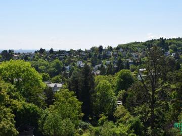 Aussergewöhnliche Dachterrassenwohnung mit Blick über Wien und Eigengarten!