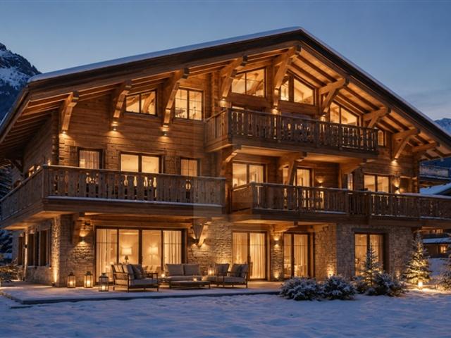 Außergewöhnliches Chalet im Herzen von Gstaad mit Panoramablick auf die Berge