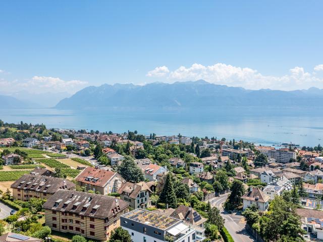 Aussergewöhnliches Duplex mit Panoramablick auf den Genfersee!