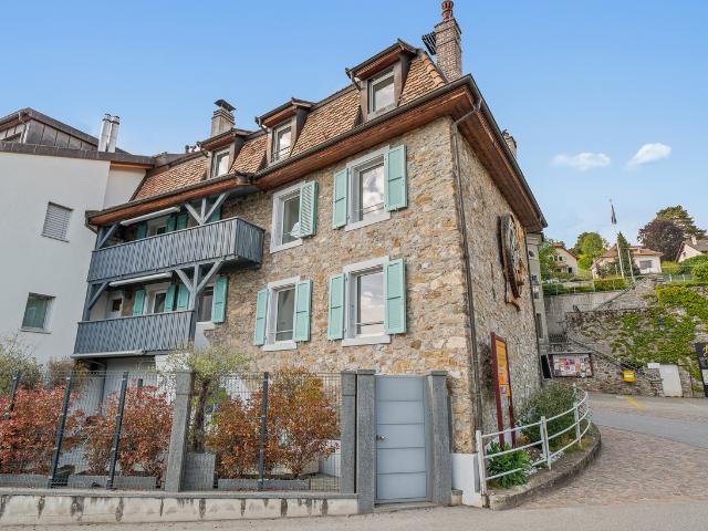 Besonderes Winzerhaus im Herzen des alten Dorfes mit Seeblick