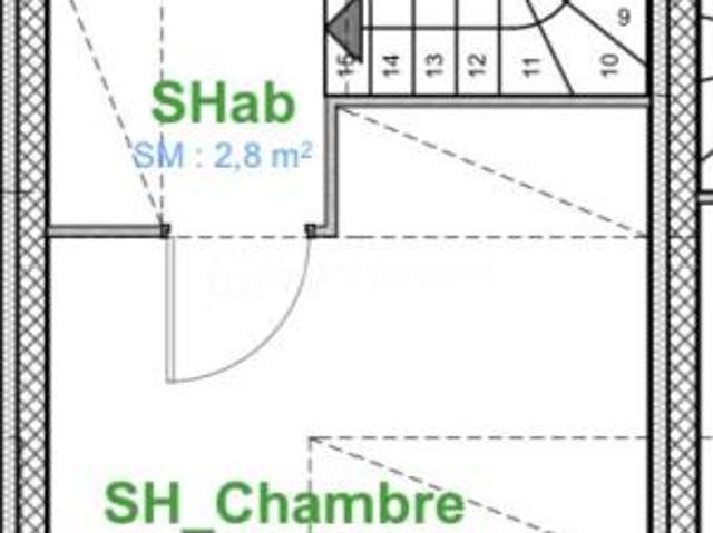 Vente – AUSSONNE Duplex T2 avec jardinet privatif dans bâtisse de caractère réhabilitée