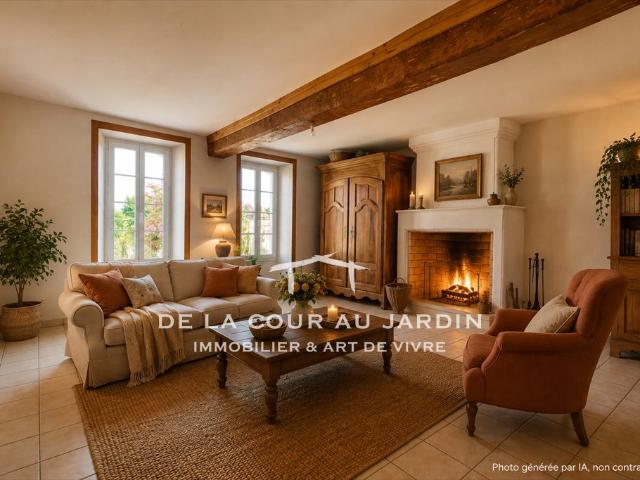 Authentique charentaise en centre bourg