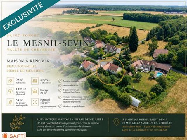 Authentique meulière à réinventer