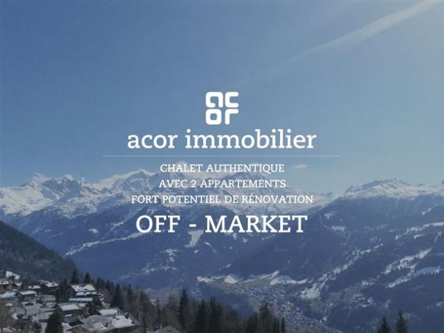 Authentisches Chalet mit 2 Wohnungen – grosses Renovierungspotenzial