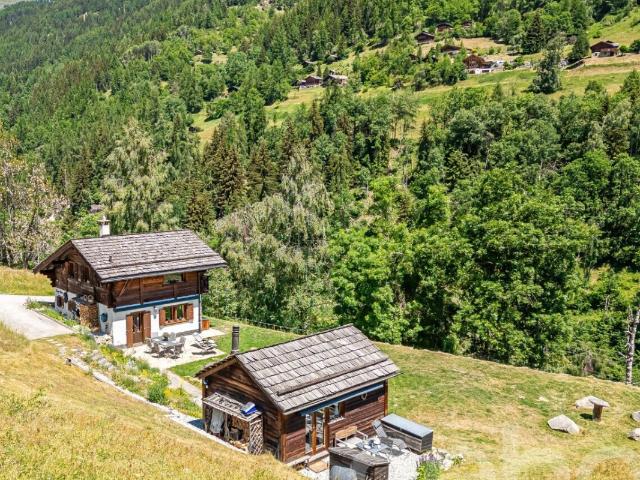 Authentisches Chalet mit charmantem Nebengebäude in Grimentz / St Jean
