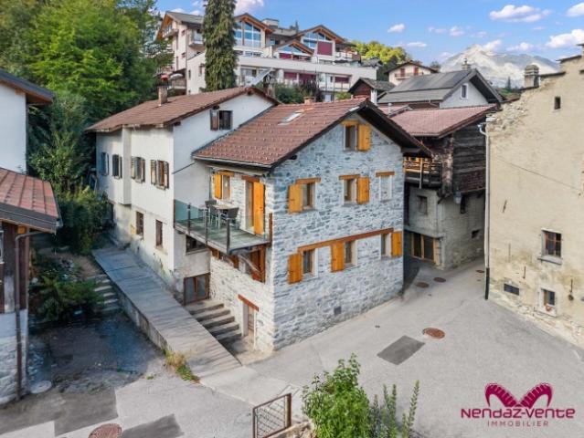 Authentisches Reihenhaus im Dorfstil in Basse Nendaz, 3 Zimmer