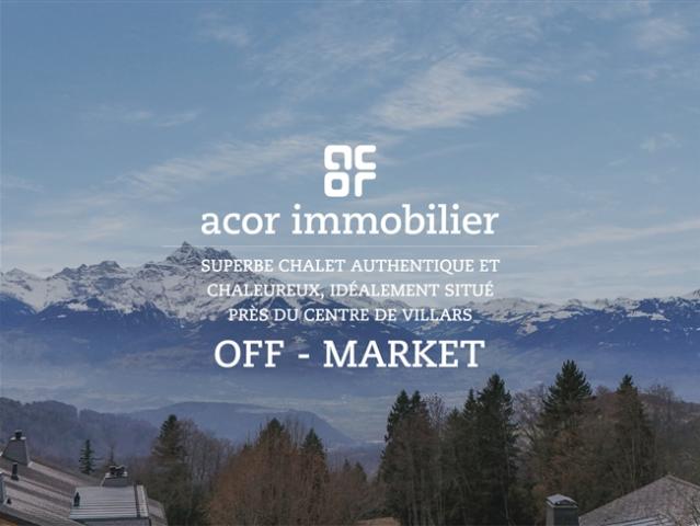 Authentisches und raffiniertes Chalet ideal gelegen im Zentrum von Villars